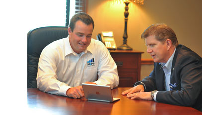 Image of MaPPs employee with client.